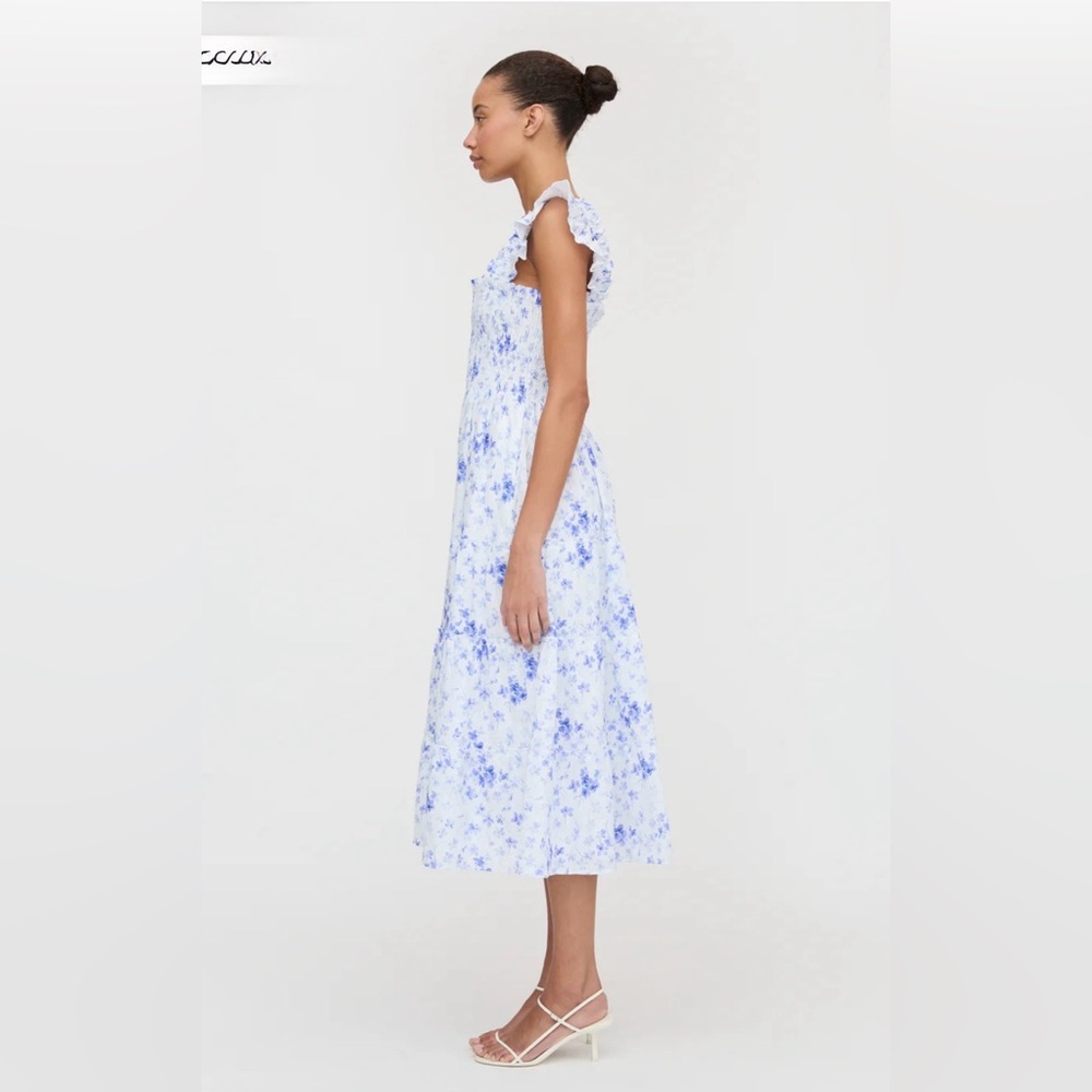 Hill house Floral Blue and White Women's Dress S - Picture 3 of 9